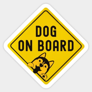 Dog on Board Bumper Sticker